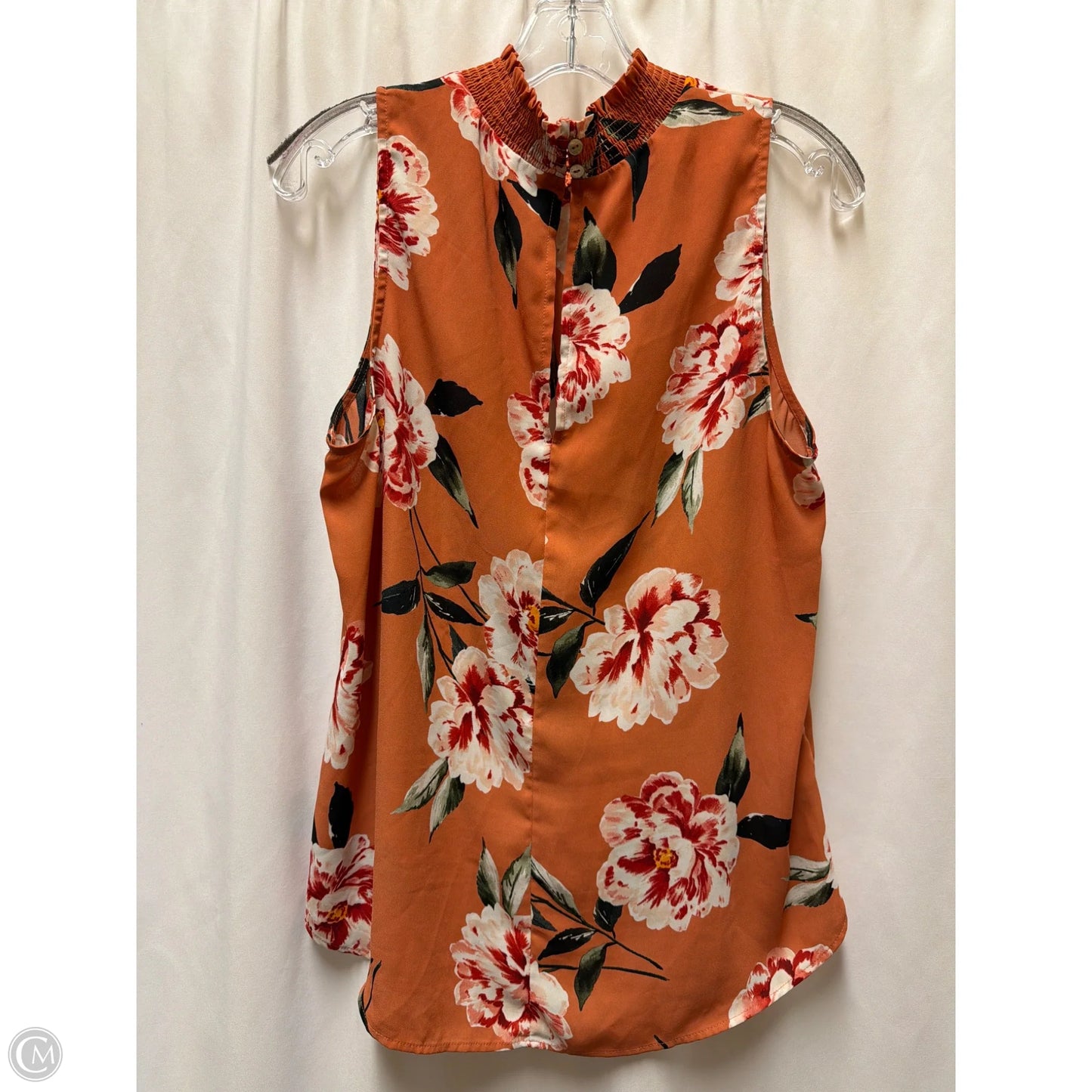 Top Sleeveless By Daniel Rainn In Peach, Size: L