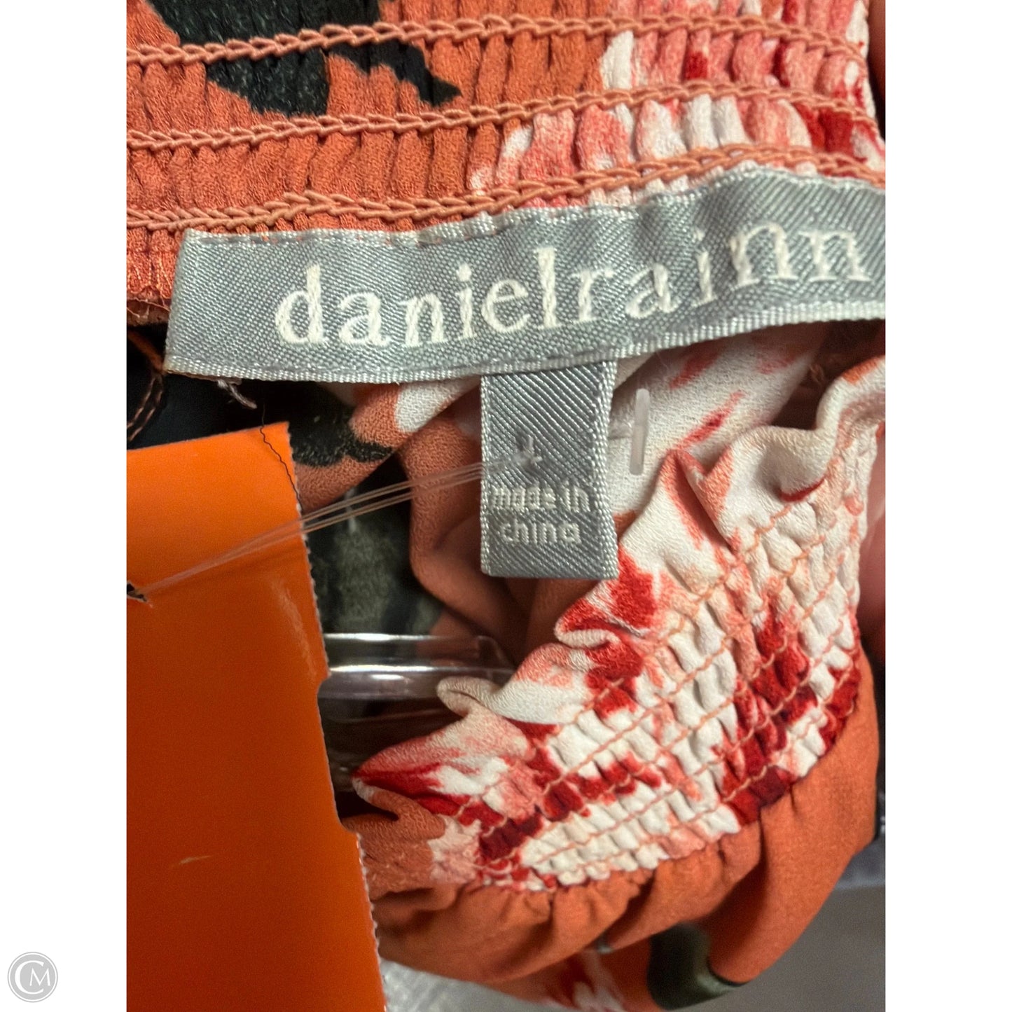 Top Sleeveless By Daniel Rainn In Peach, Size: L