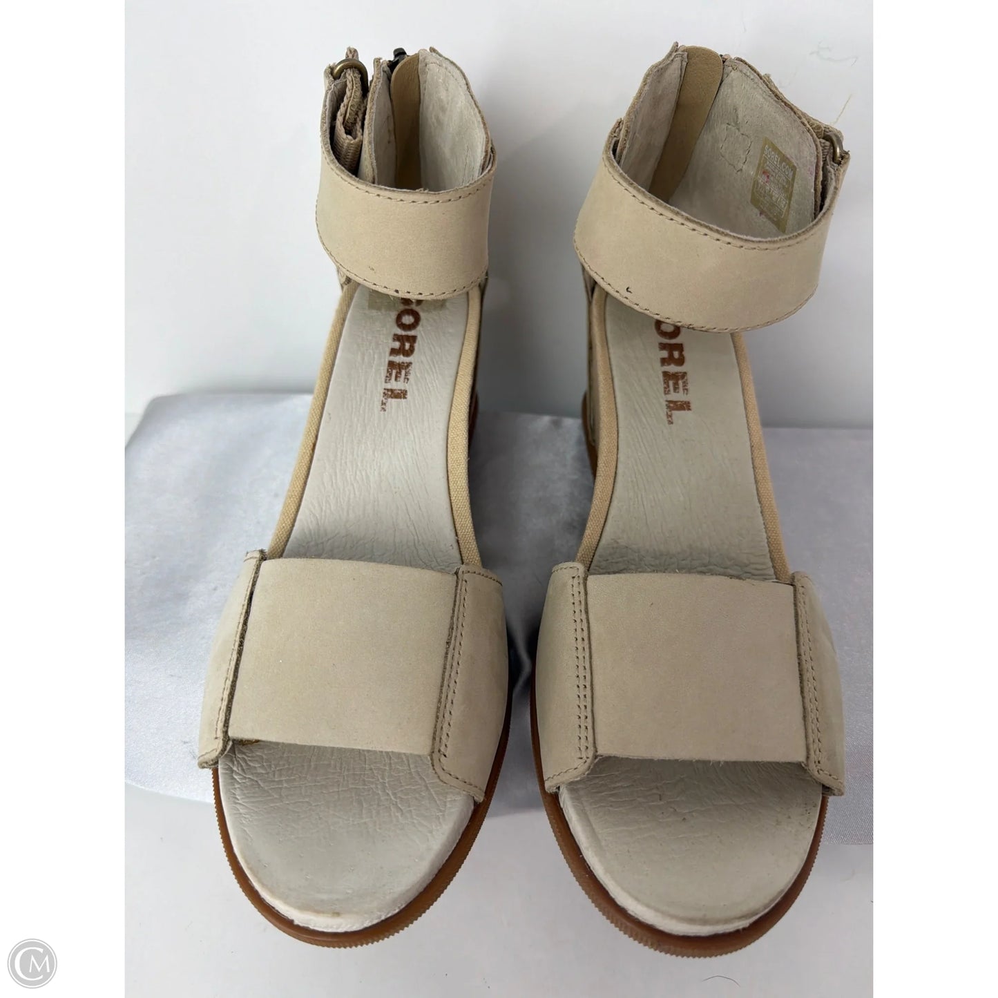 Sandals Flats By Sorel In Beige, Size: 9