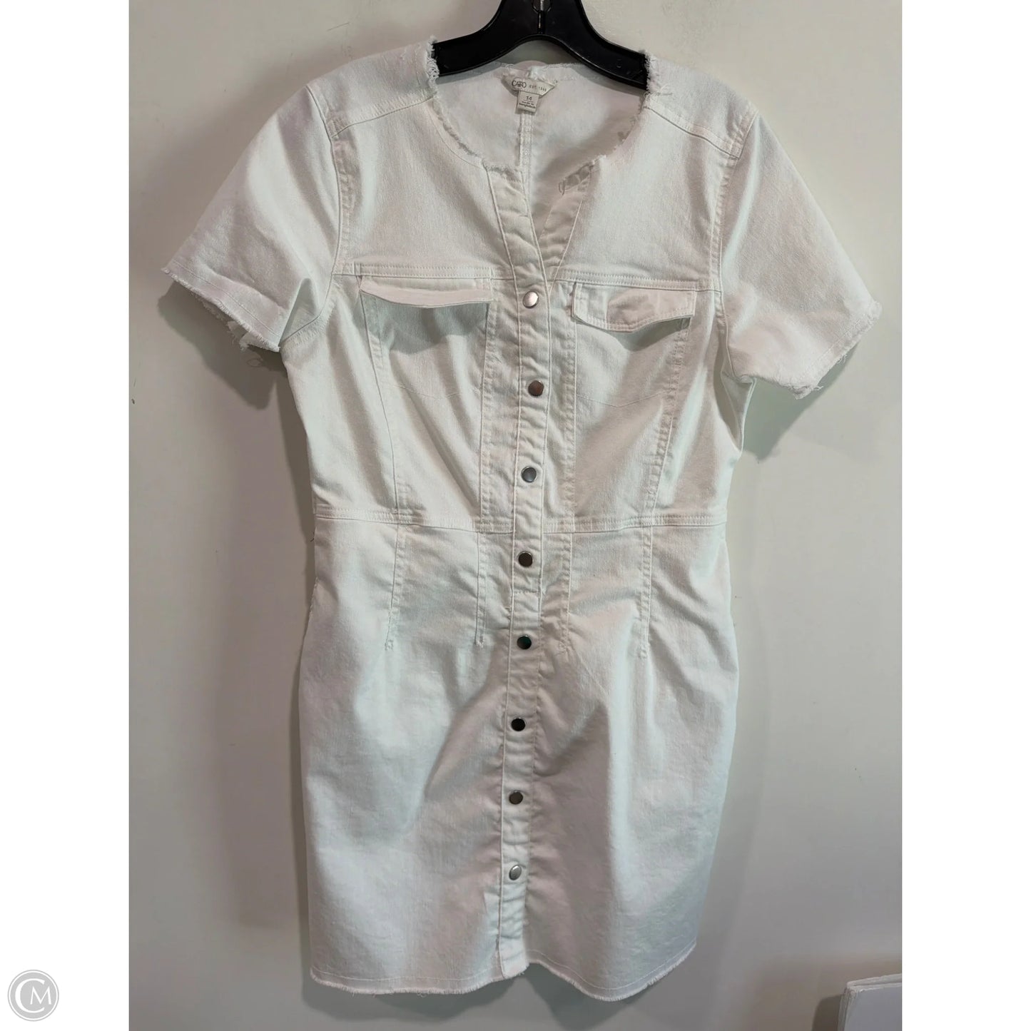 Dress Casual Midi By Cato In White, Size: L