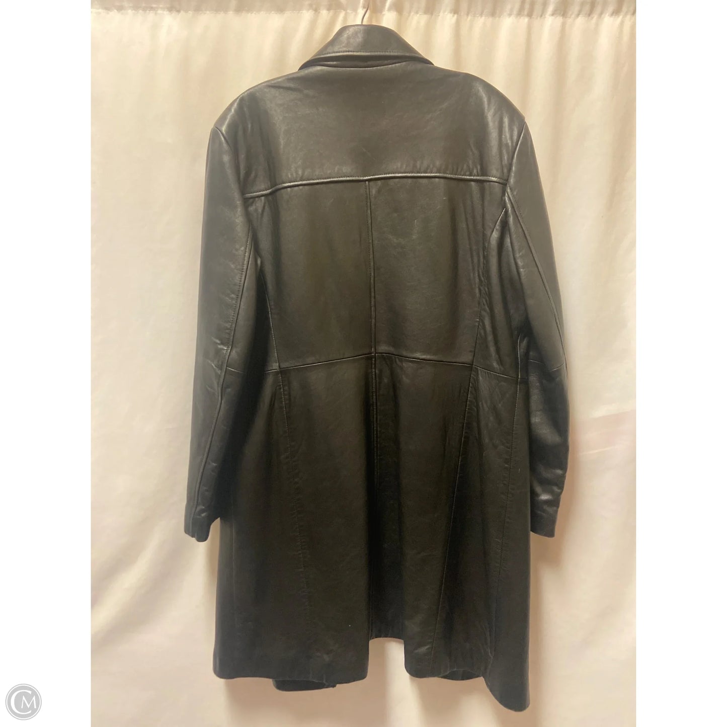 Jacket Leather By Clothes Mentor In Black, Size: Xl