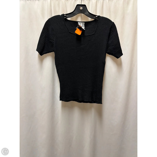 Top Short Sleeve By Clio In Black, Size: M