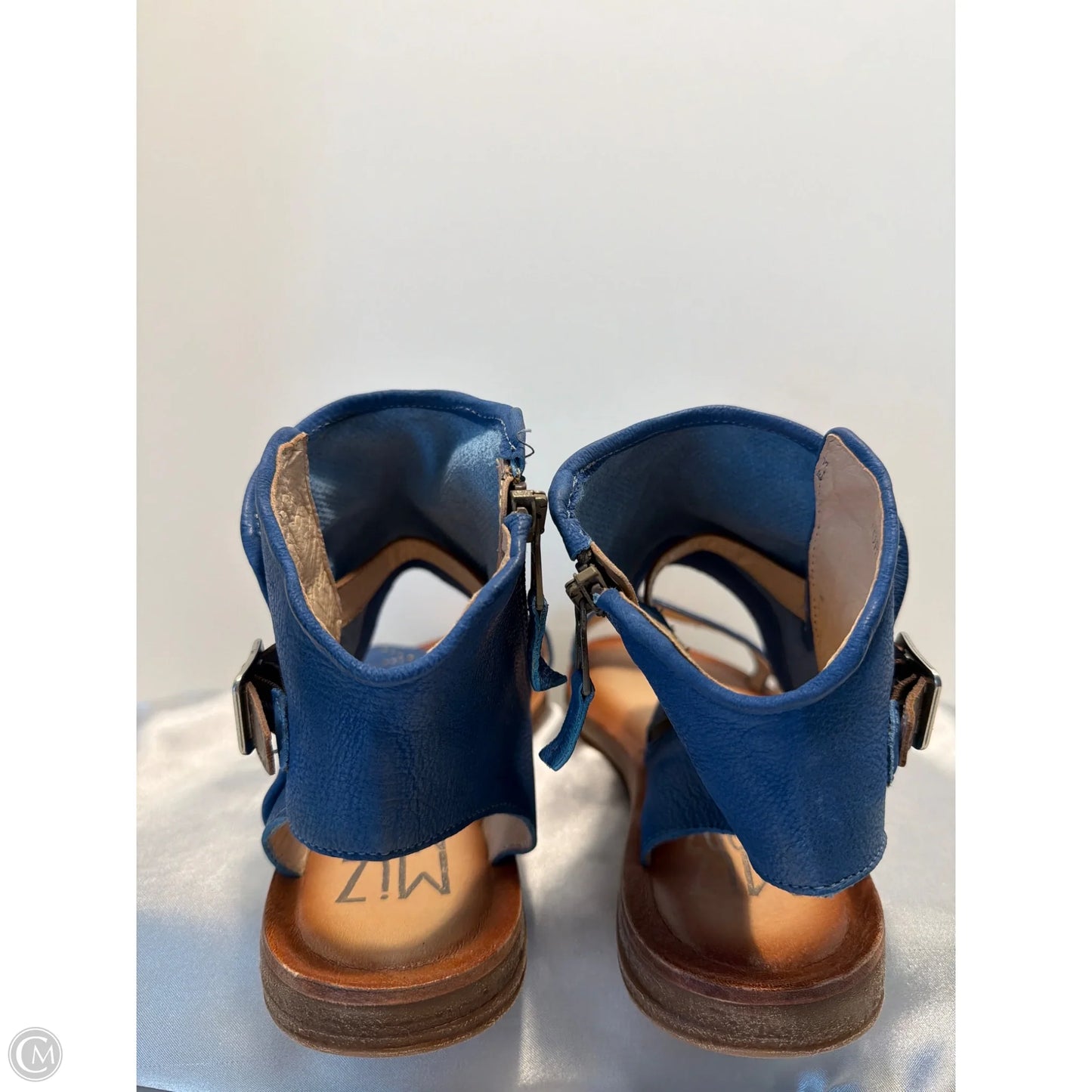 Sandals Flats By Miz Mooz In Blue, Size: 10.5