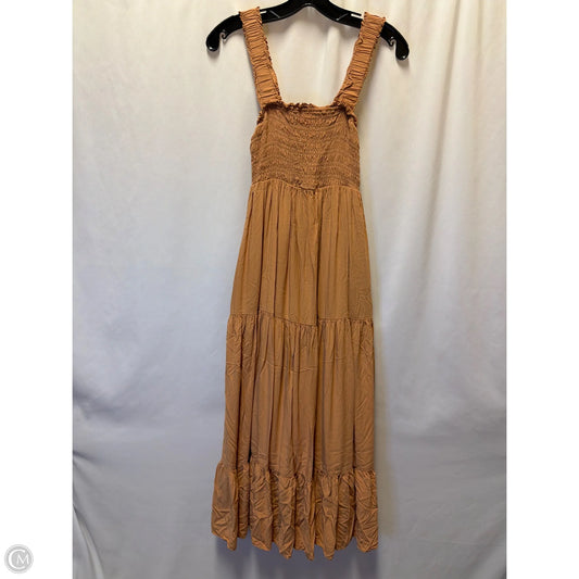 Dress Casual Midi By Wishlist In Brown, Size: S