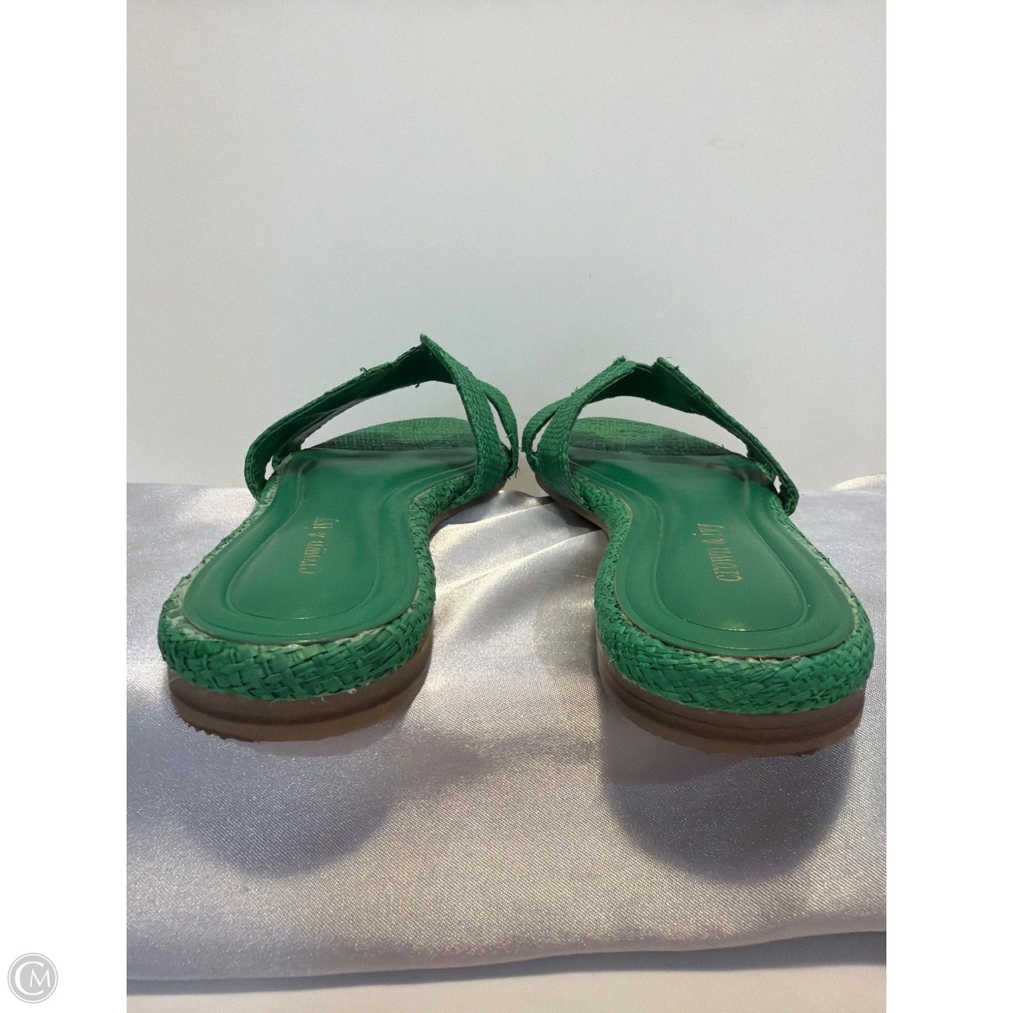 Sandals Flats By Crown And Ivy In Green, Size: 8.5