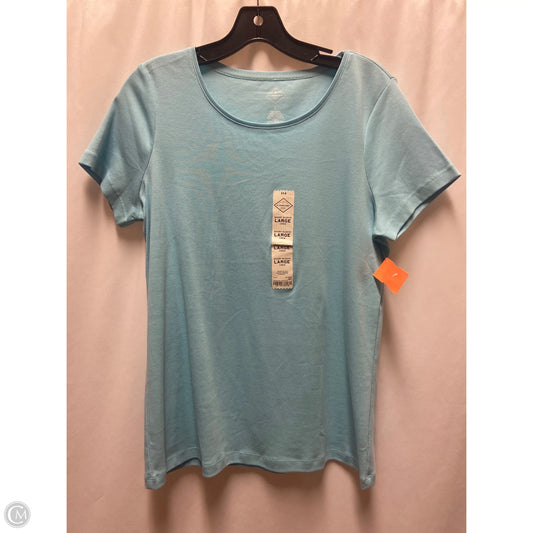 Top Short Sleeve By St Johns Bay In Blue, Size: L