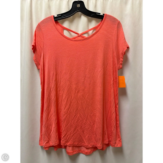 Top Short Sleeve By St Johns Bay In Pink, Size: Mp
