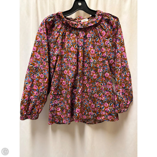 Top Long Sleeve By J. Crew In Pink, Size: M