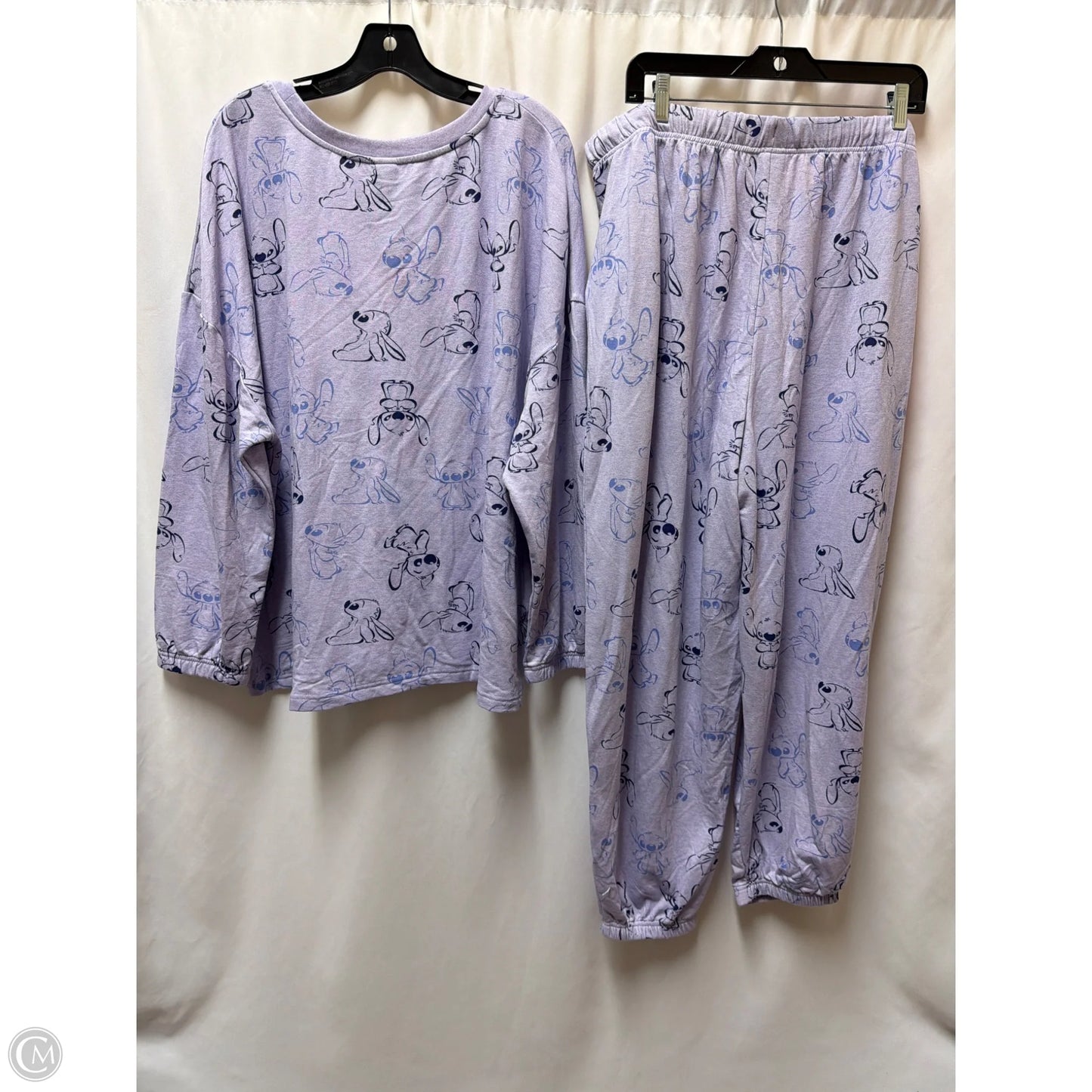 Pajamas 2pc By Disney In Purple, Size: Xxl