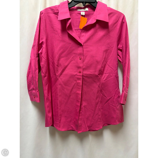 Top Long Sleeve By Coldwater Creek In Pink, Size: M