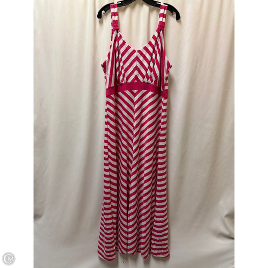 Dress Casual Maxi By Faded Glory In Pink, Size: 1x