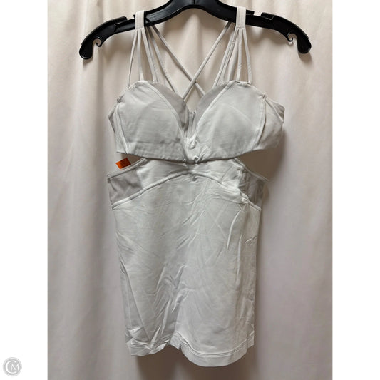 Athletic Tank Top By Lululemon In White, Size: 6