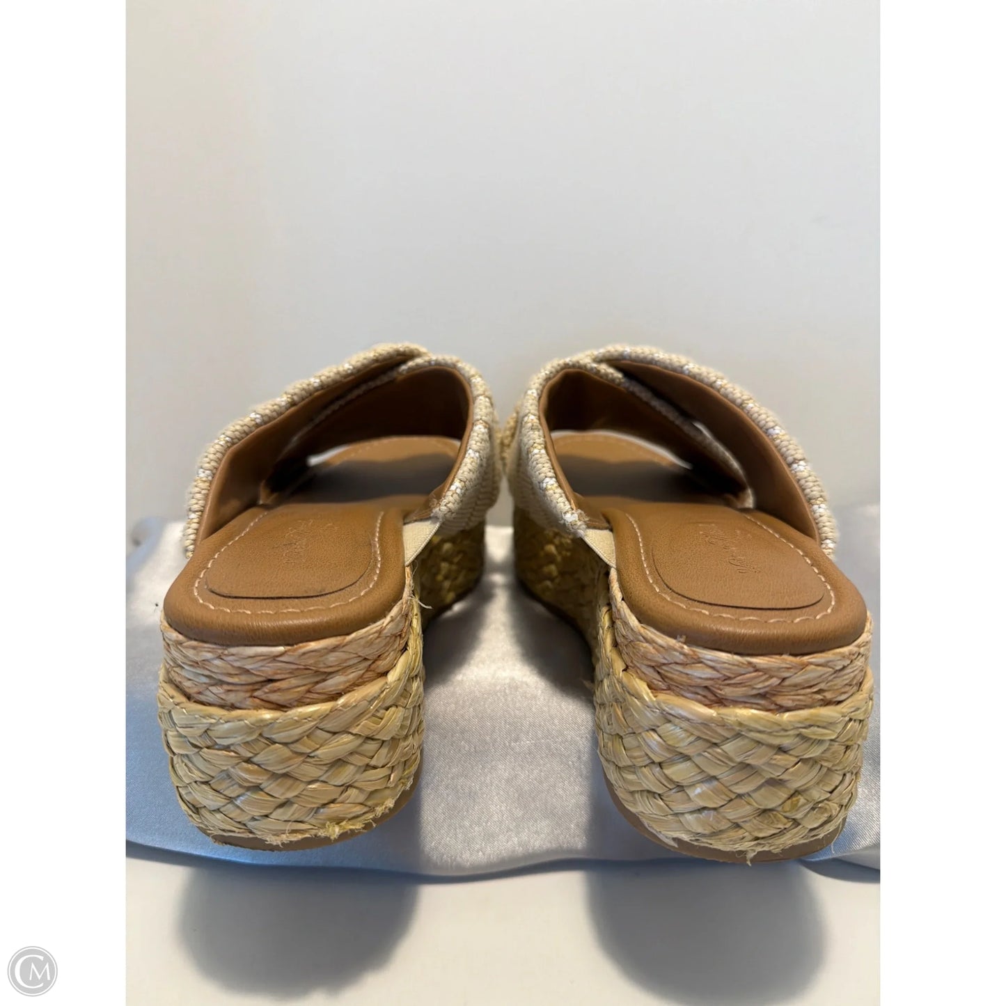 Sandals Heels Platform By Universal Thread In Tan, Size: 6