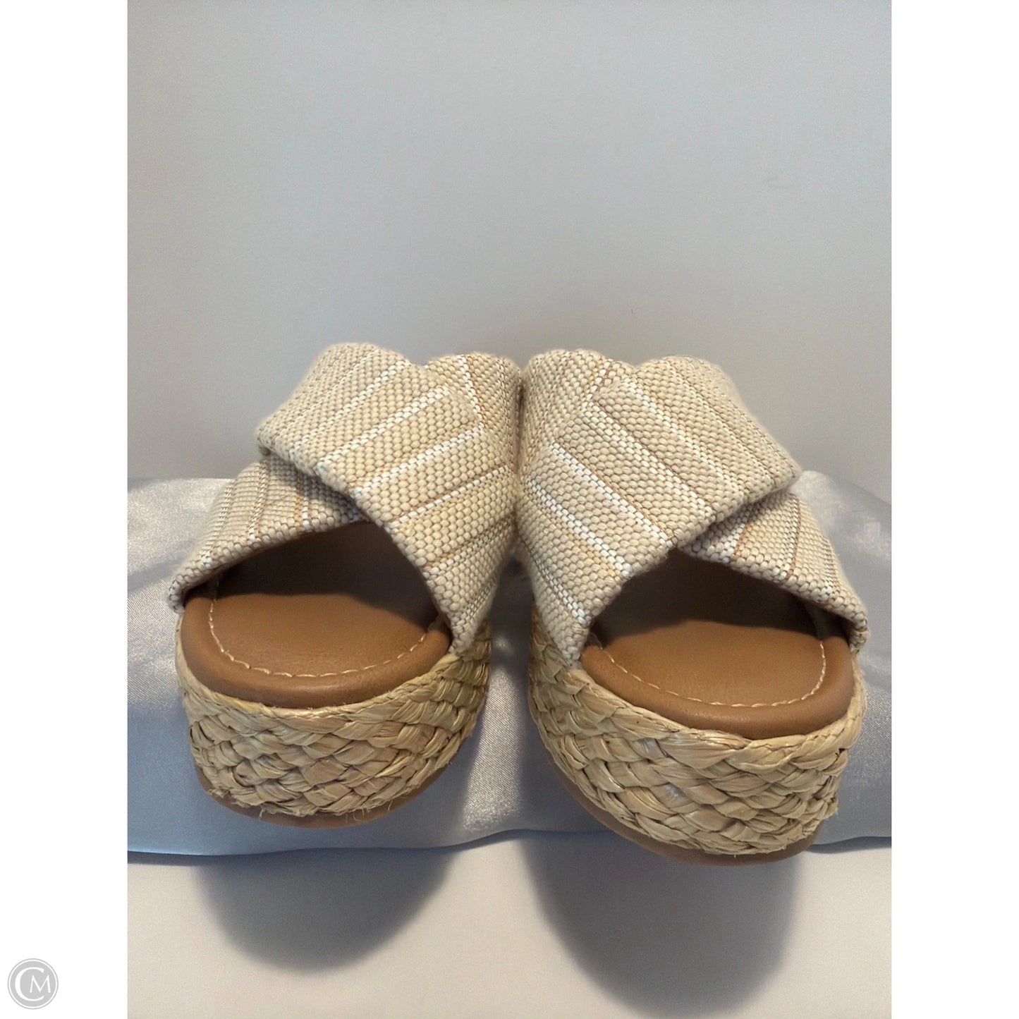 Sandals Heels Platform By Universal Thread In Tan, Size: 6