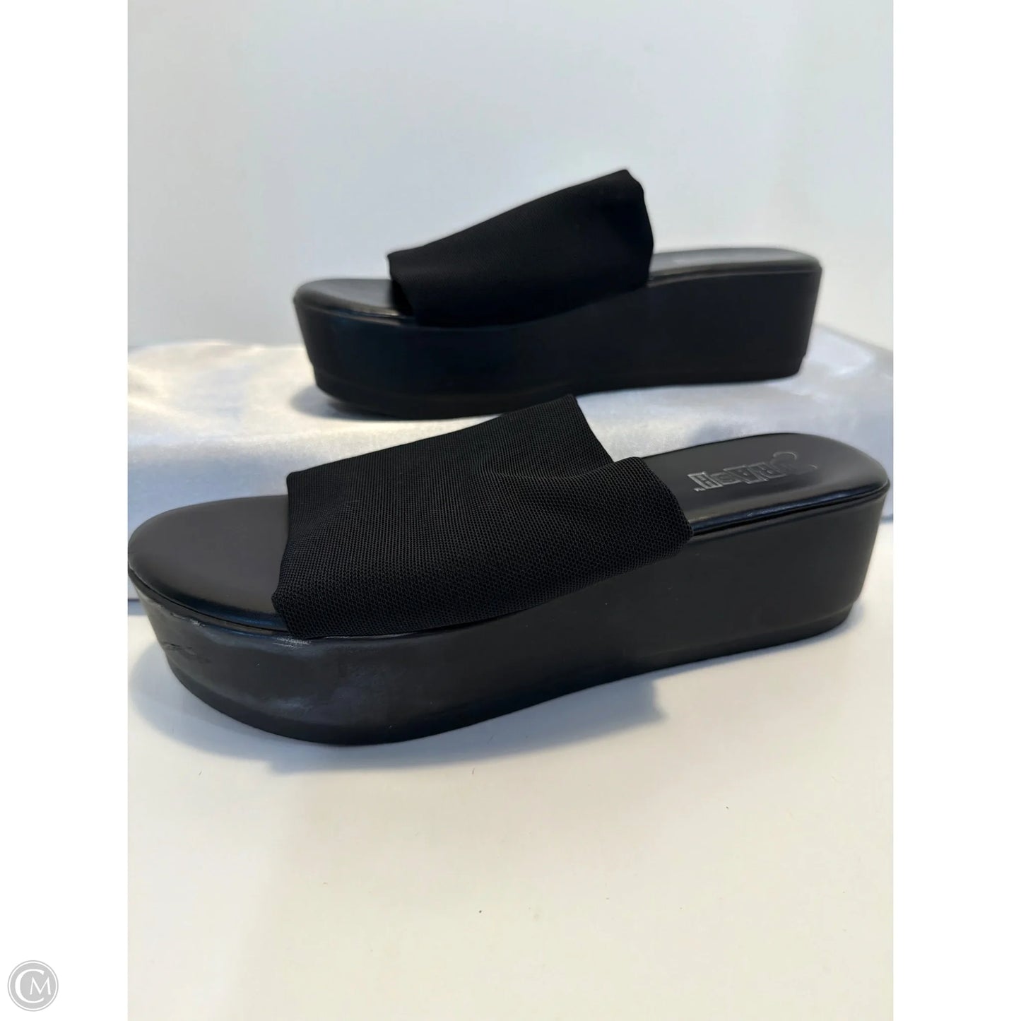 Sandals Heels Platform By Brash In Black, Size: 6