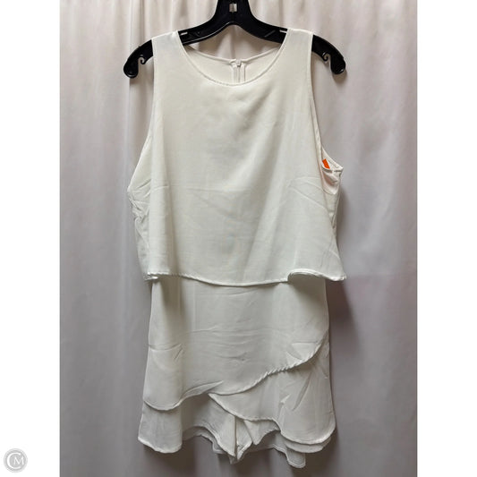 Romper By Clothes Mentor In White, Size: L