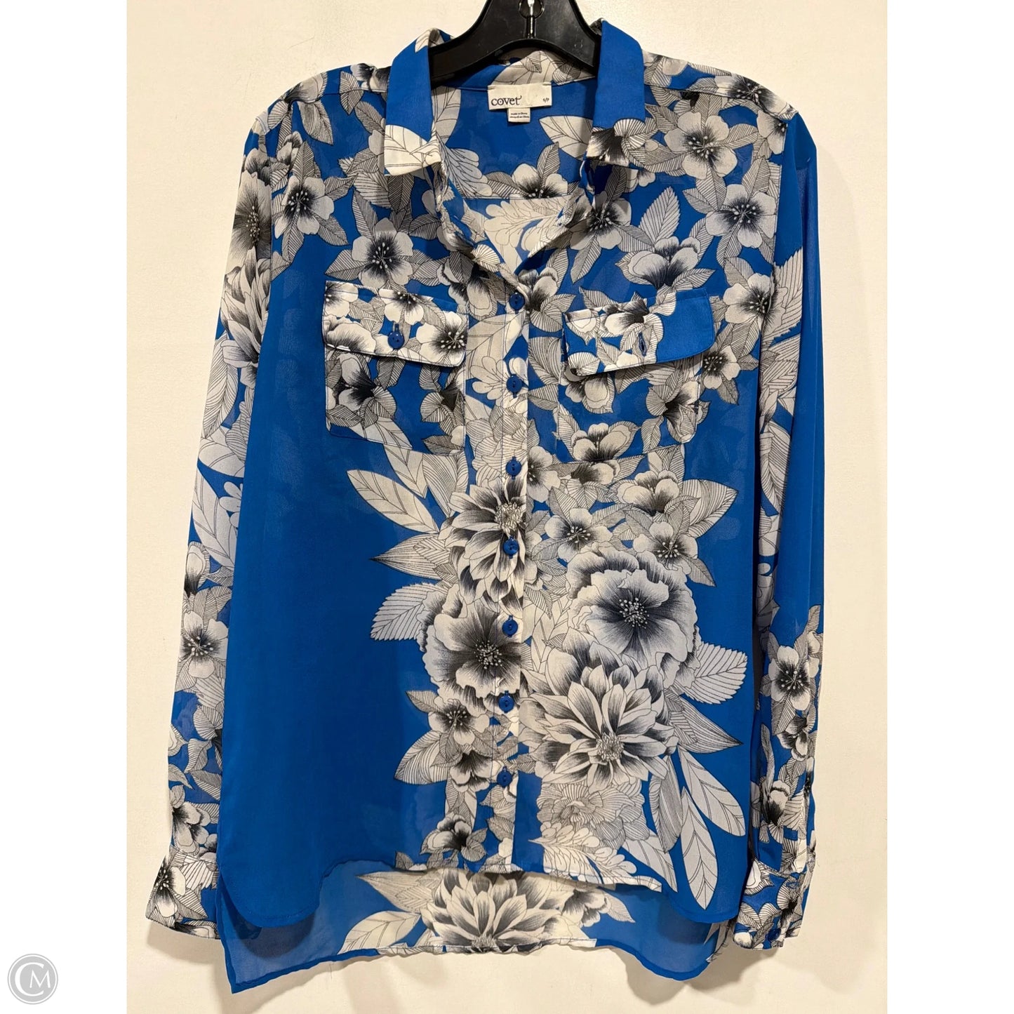 Top Long Sleeve By Clothes Mentor In Blue, Size: S