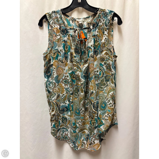 Top Sleeveless By Maurices In White, Size: L