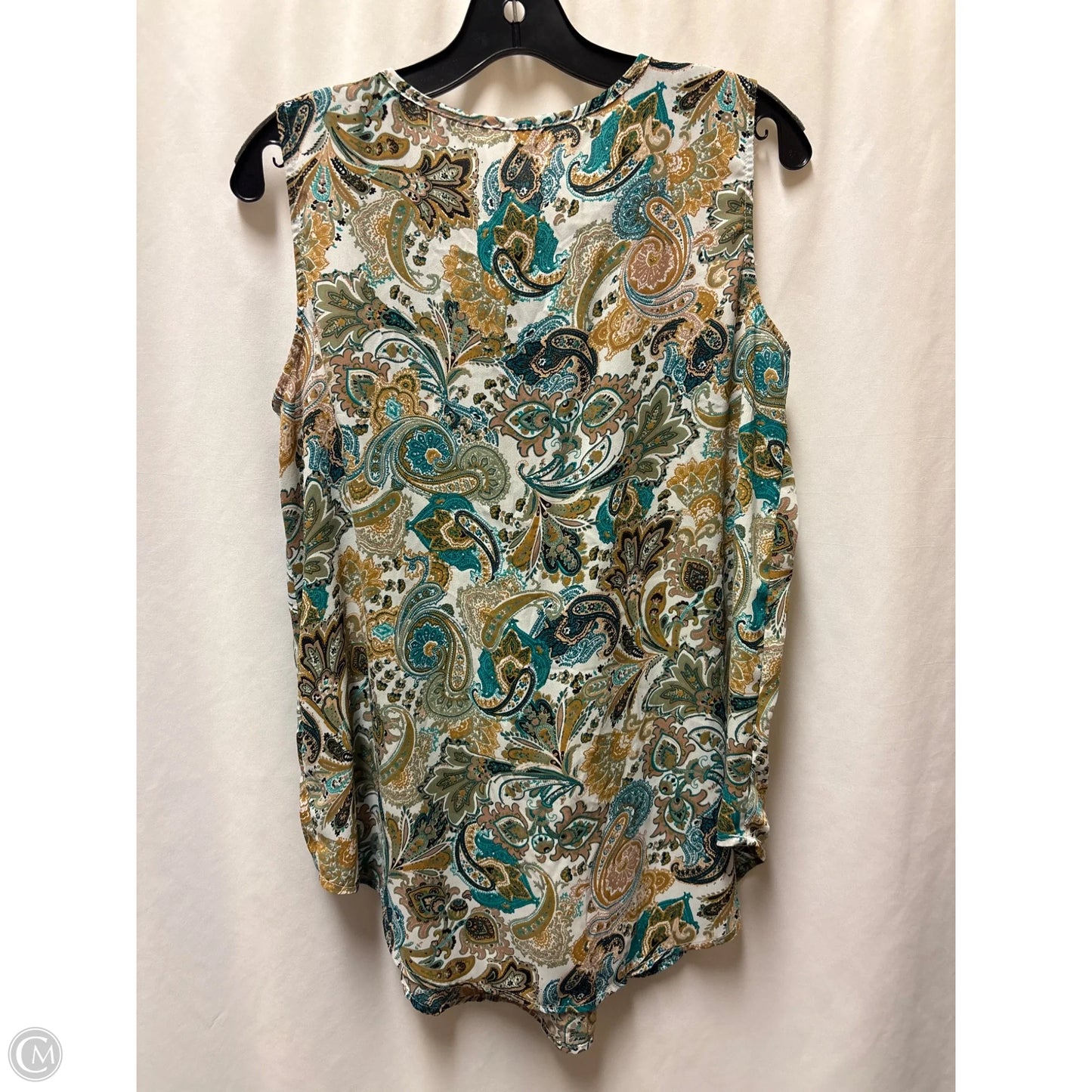Top Sleeveless By Maurices In White, Size: L