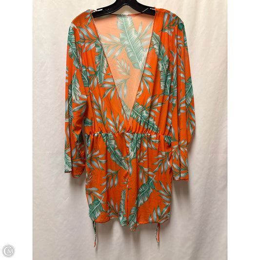 Swimwear Cover-up By Clothes Mentor In Orange, Size: Osfm