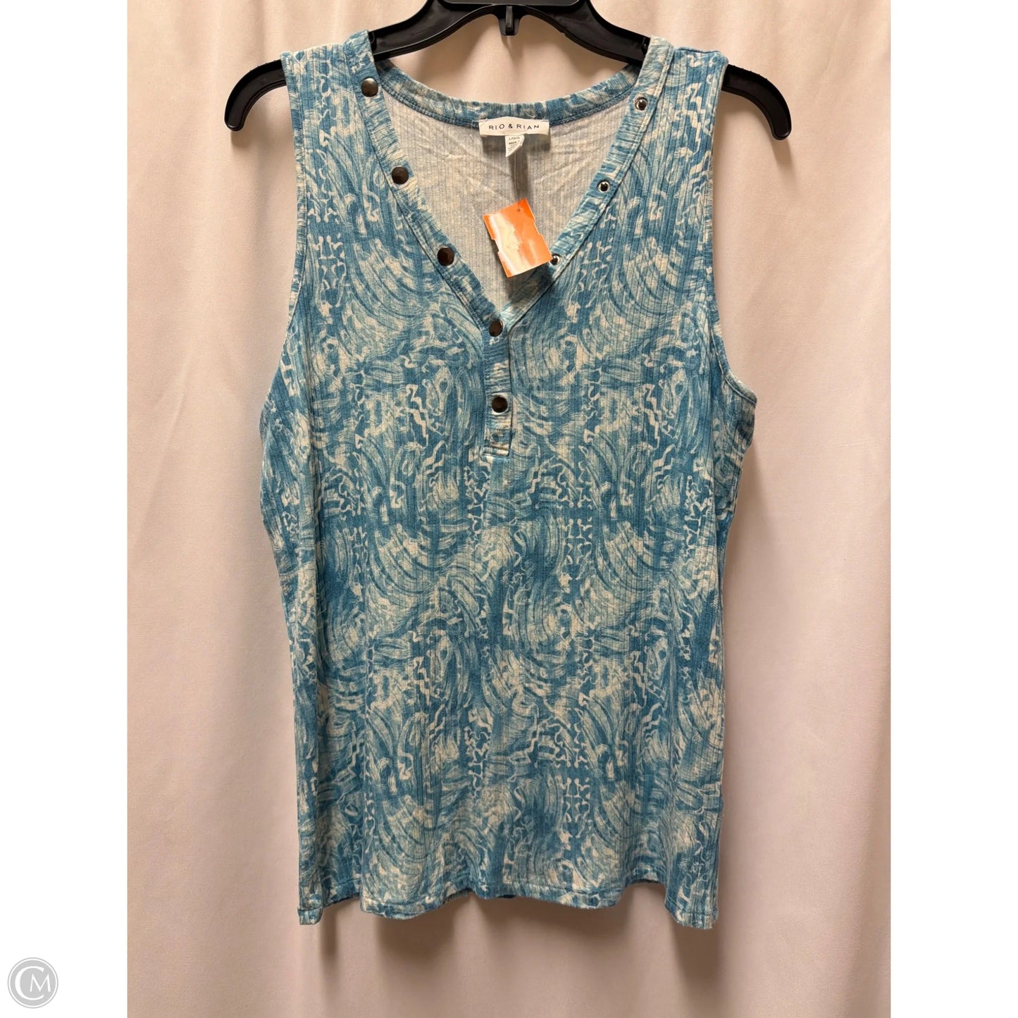 Tank Top By Clothes Mentor In Blue, Size: L