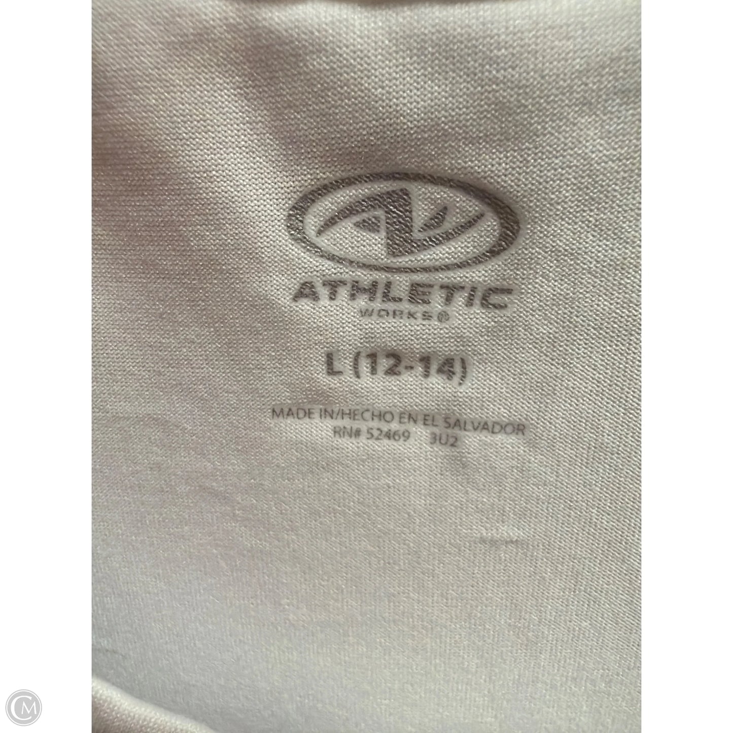 Athletic Tank Top By Athletic Works In White, Size: L