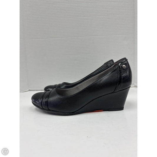 Shoes Heels Wedge By Life Stride In Black, Size: 7