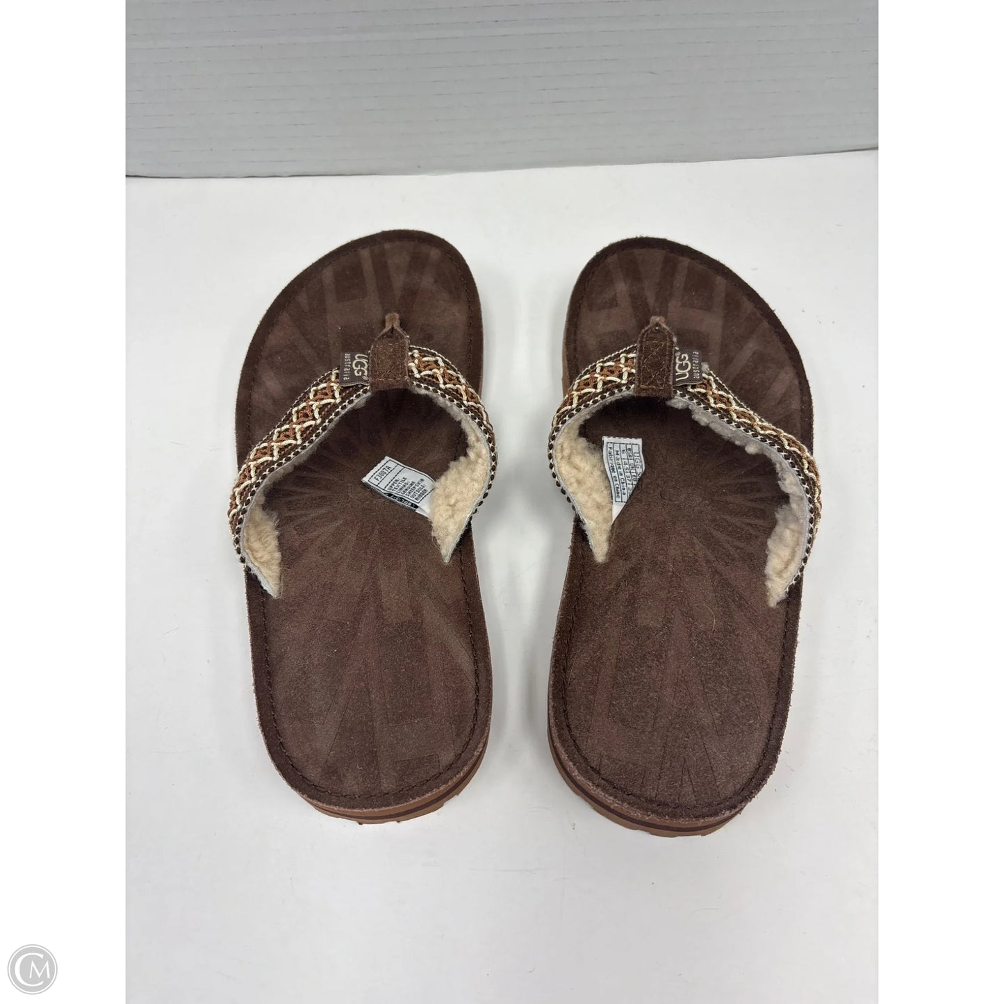 Sandals Designer By Ugg In Brown, Size: 6
