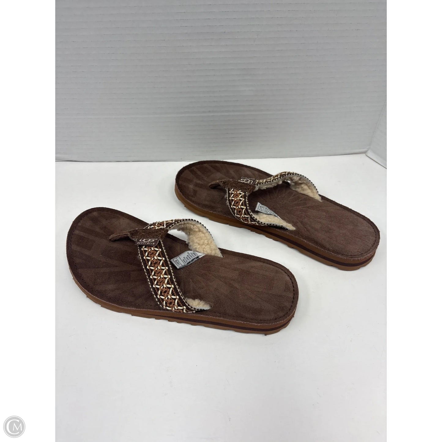 Sandals Designer By Ugg In Brown, Size: 6