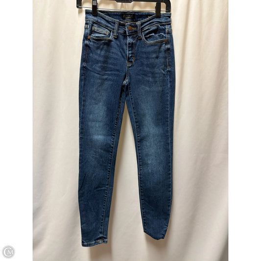 Jeans Skinny By Judy Blue In Blue Denim, Size: 0