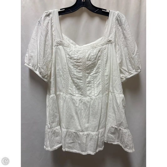 Top Sleeveless By Loft In White, Size: Xl