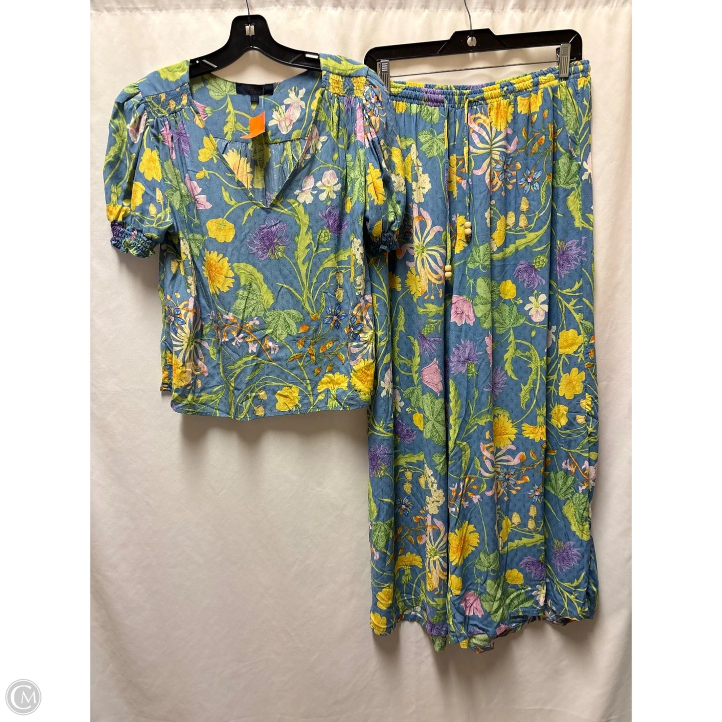 Pants Set 2pc By Rachel Roy In Blue, Size: L