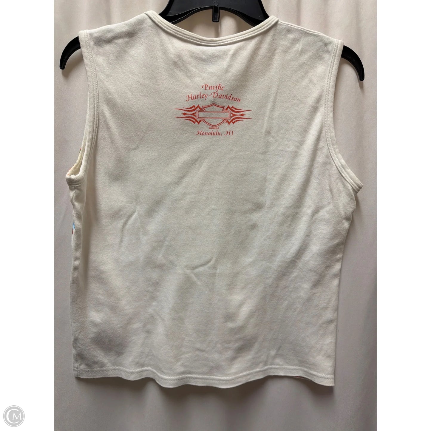 Top Sleeveless By Harley Davidson In White, Size: Xl
