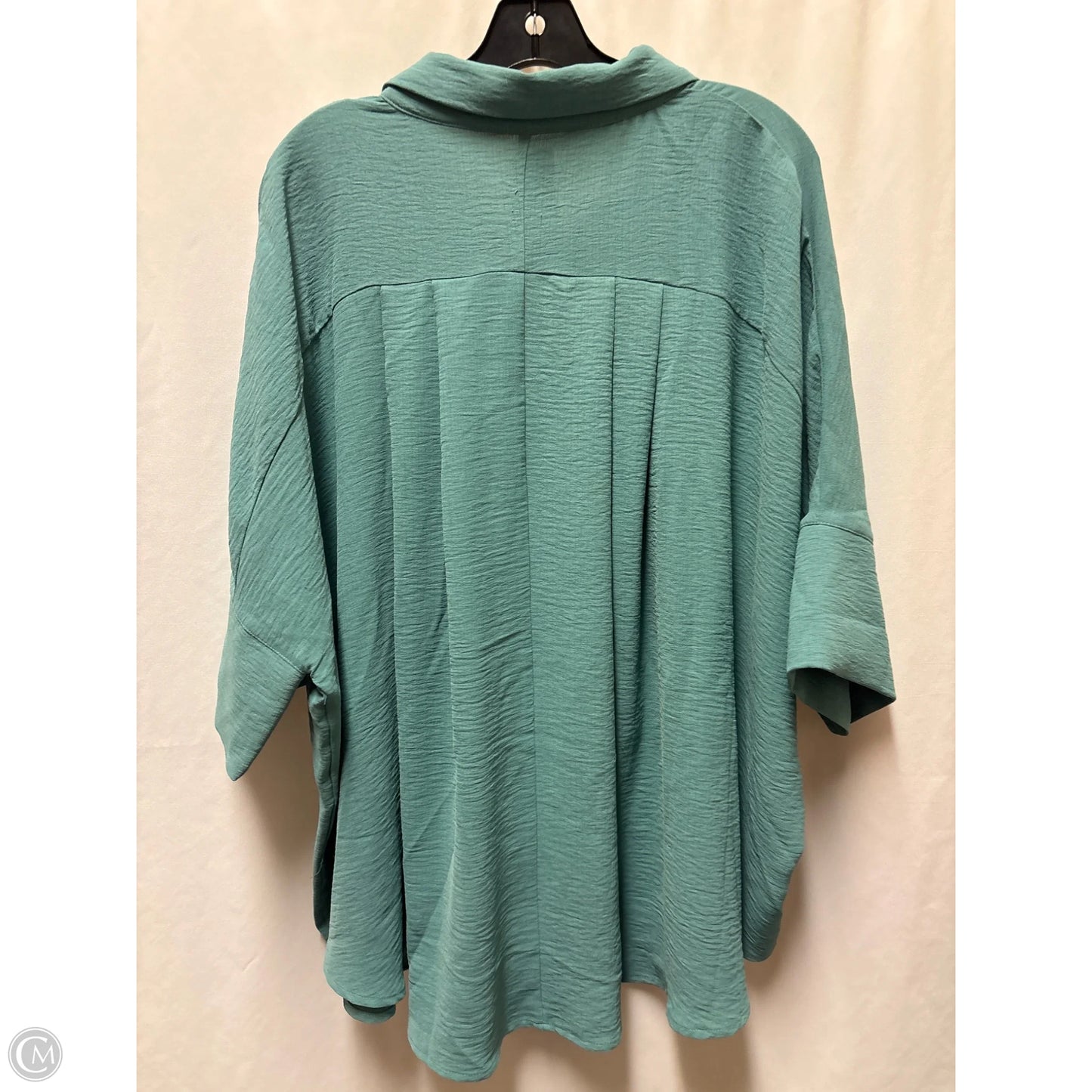 Top Short Sleeve By Easel In Green, Size: L