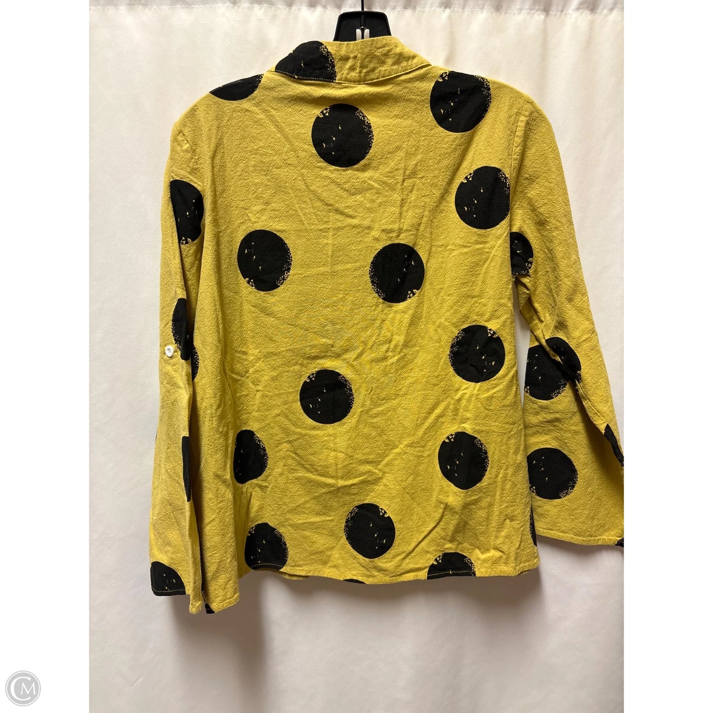 Top Long Sleeve By Clothes Mentor In Black & Yellow, Size: L