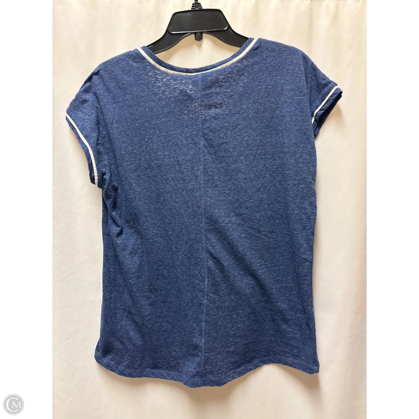 Top Short Sleeve By Jones New York In Navy, Size: L