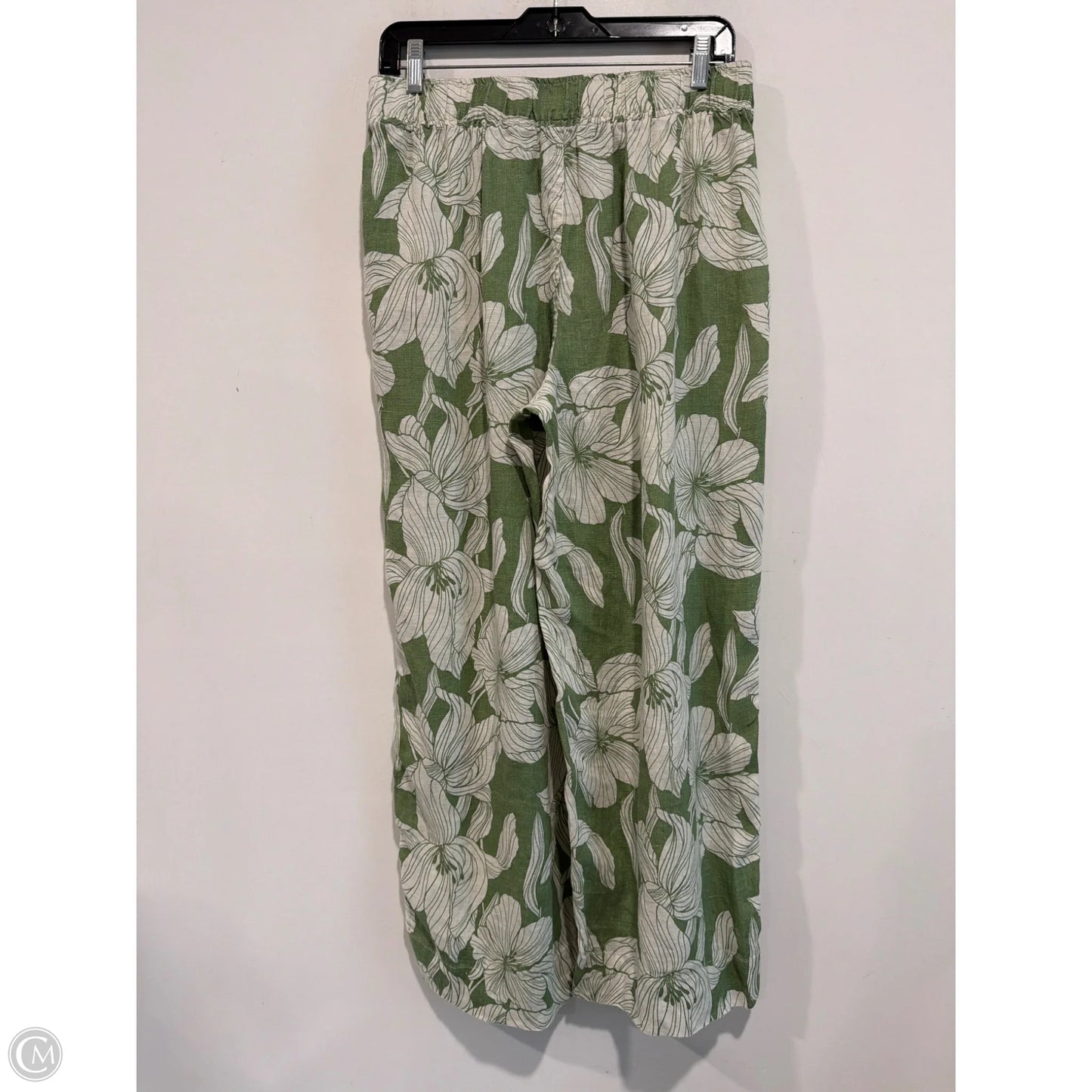 Pants Linen By Tahari In Green, Size: M