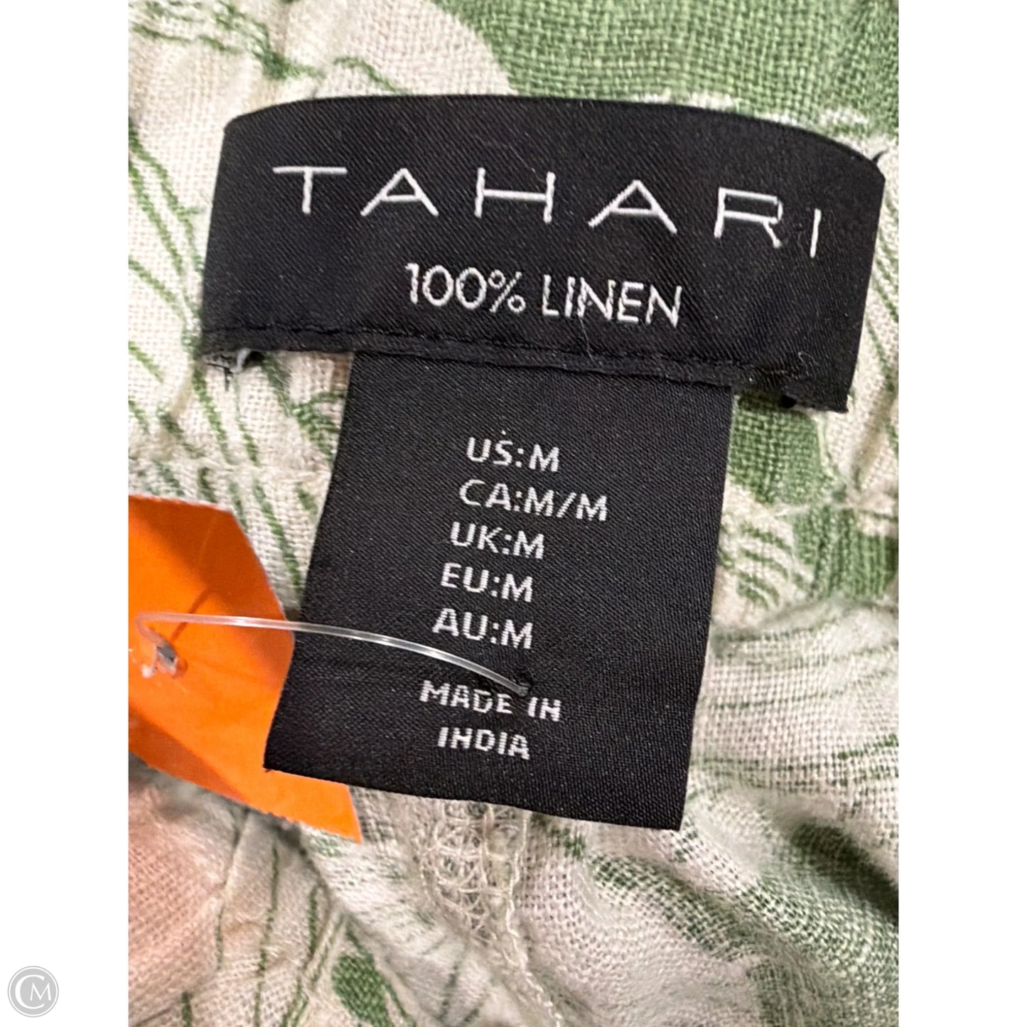 Pants Linen By Tahari In Green, Size: M