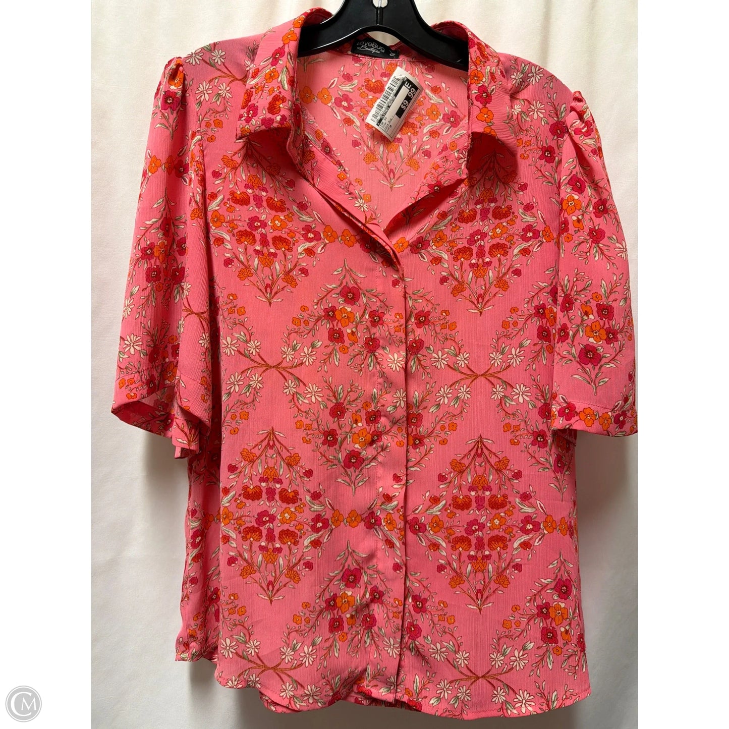 Top Short Sleeve By Clothes Mentor In Pink, Size: M