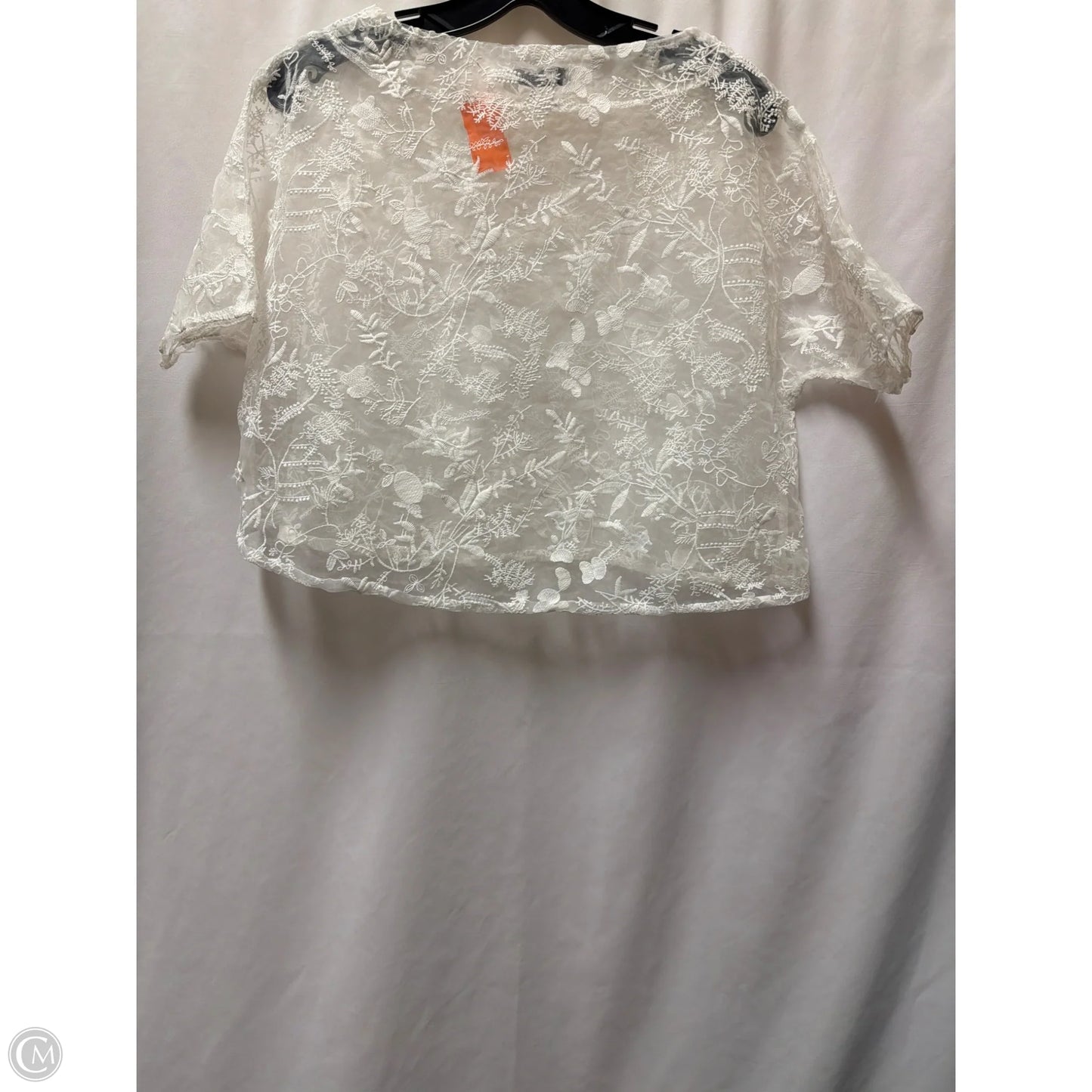 Top Short Sleeve By Misslook In White, Size: M