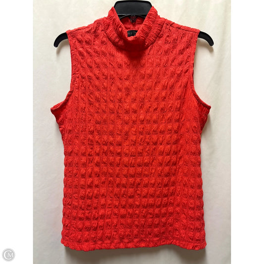 Top Sleeveless By Fred David In Coral, Size: M