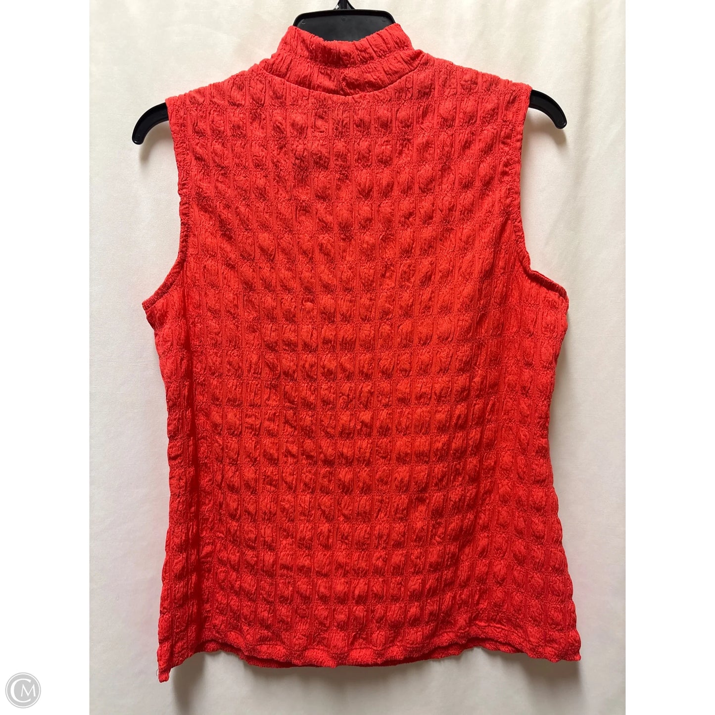 Top Sleeveless By Fred David In Coral, Size: M