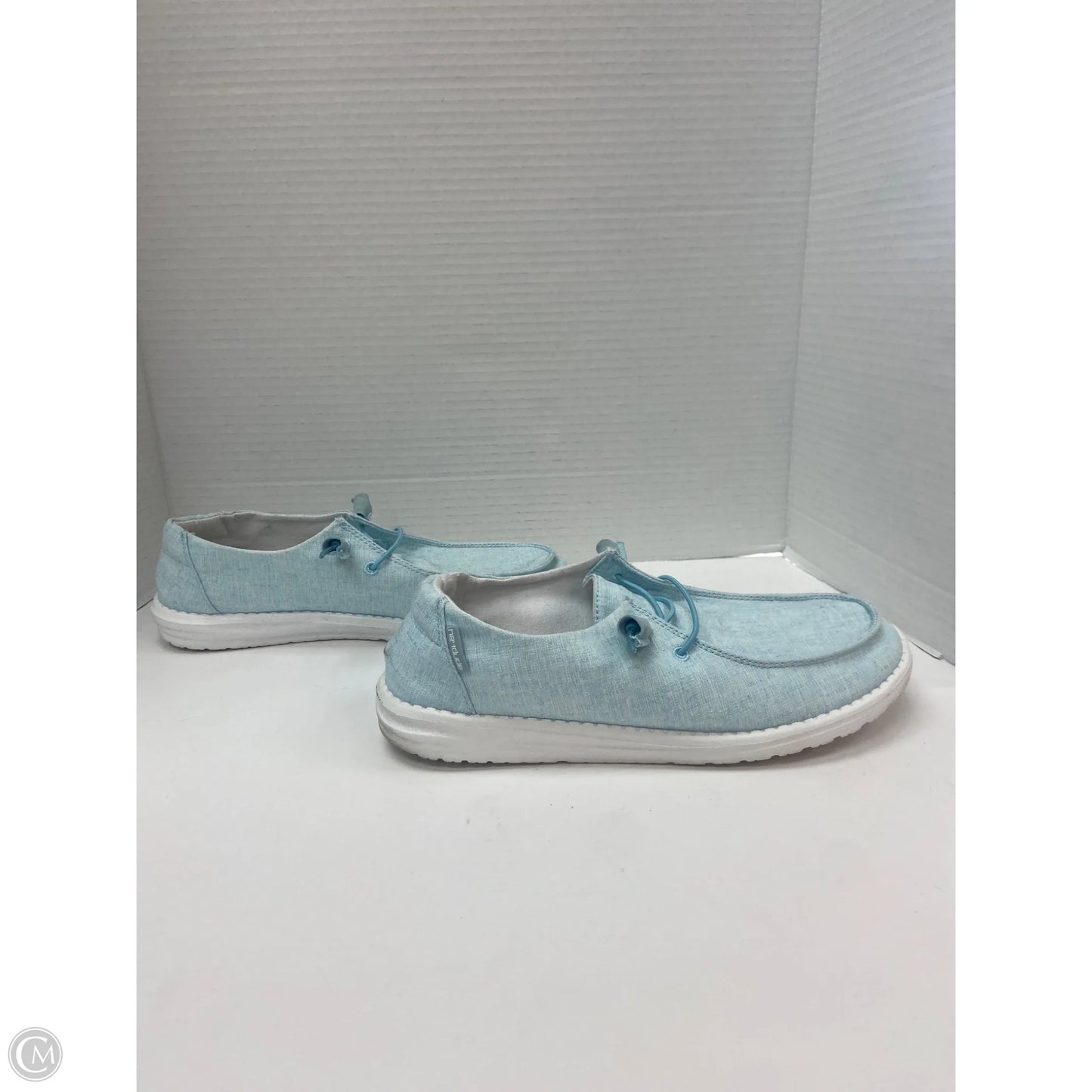 Shoes Flats By Hey Dude In Blue, Size: 8