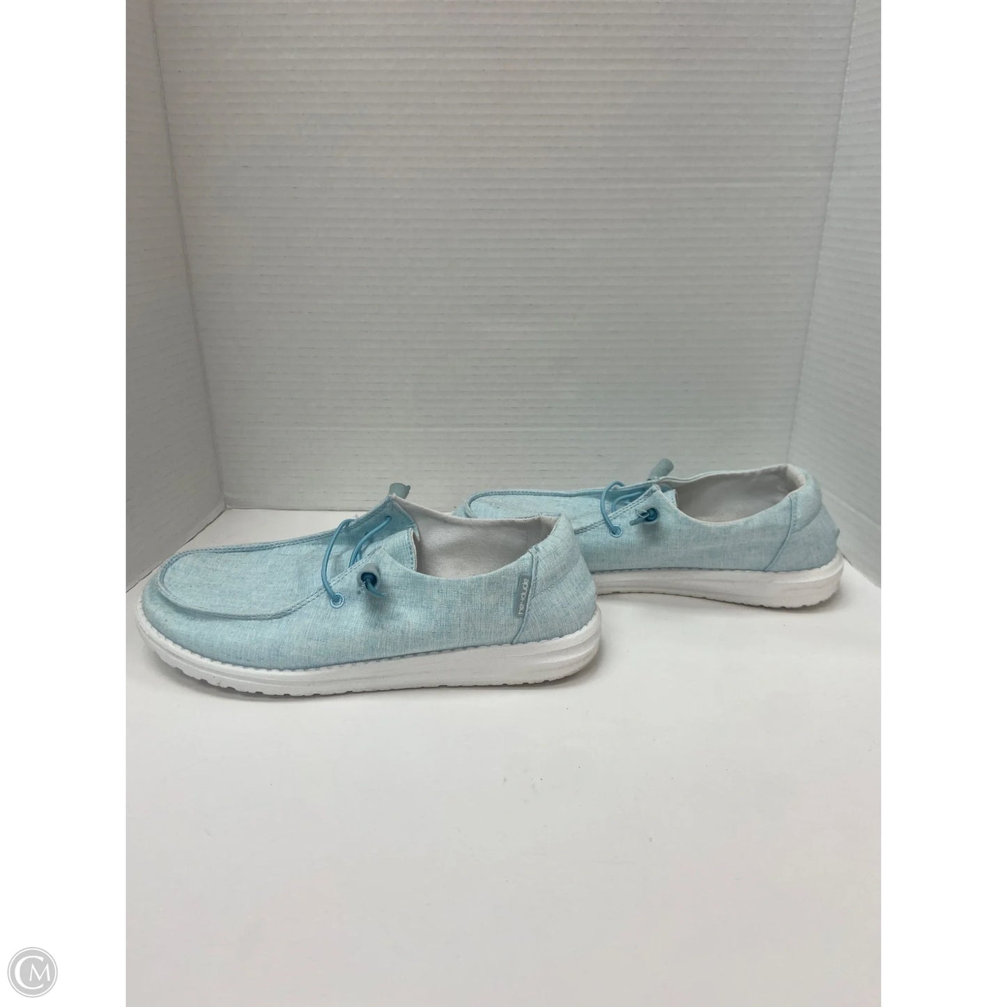 Shoes Flats By Hey Dude In Blue, Size: 8