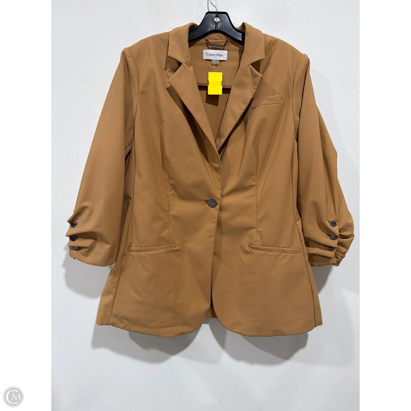 Blazer By Calvin Klein In Brown, Size: 1x