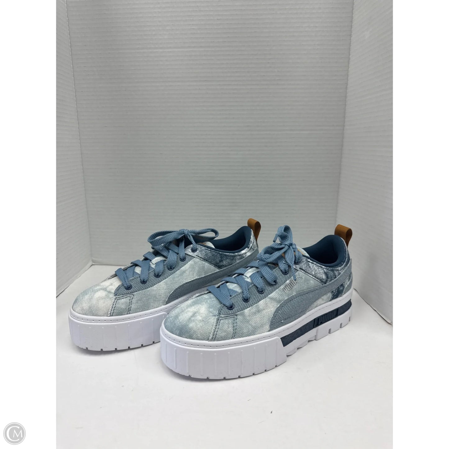 Shoes Sneakers By Puma In Blue, Size: 9