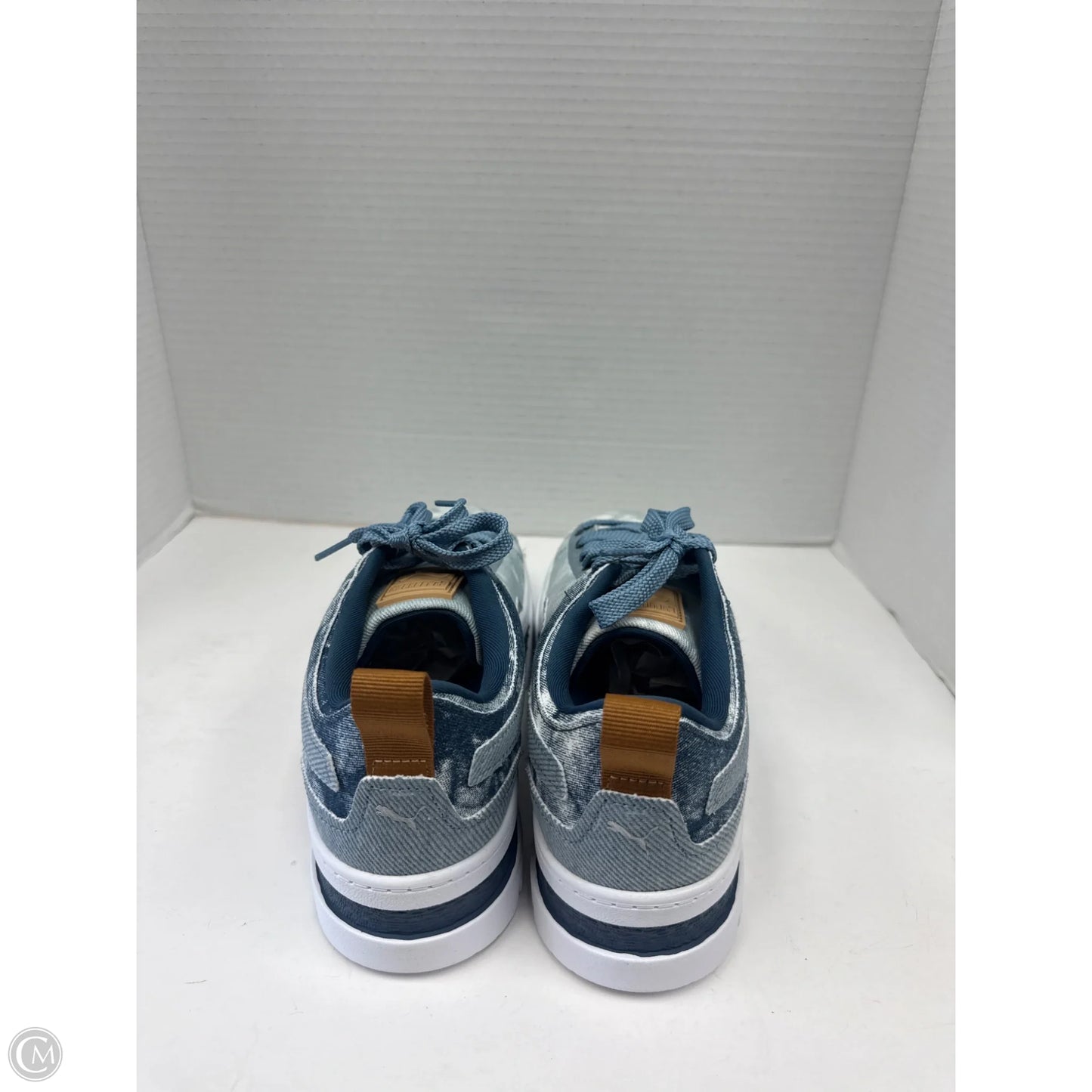 Shoes Sneakers By Puma In Blue, Size: 9