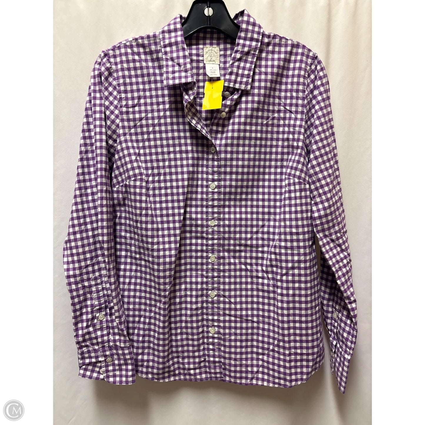 Top Long Sleeve By J. Crew In Purple, Size: S
