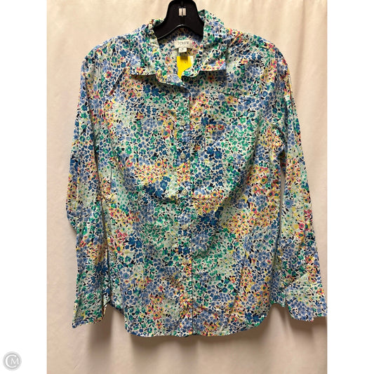 Top Long Sleeve By J. Crew In Blue, Size: S