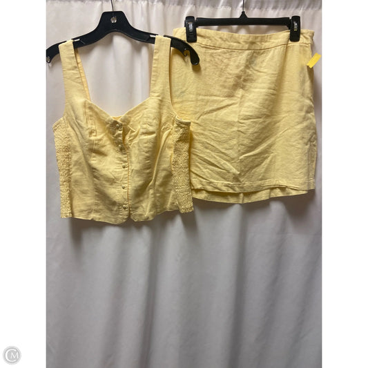 Skirt Set 2pc By Old Navy In Yellow, Size: M